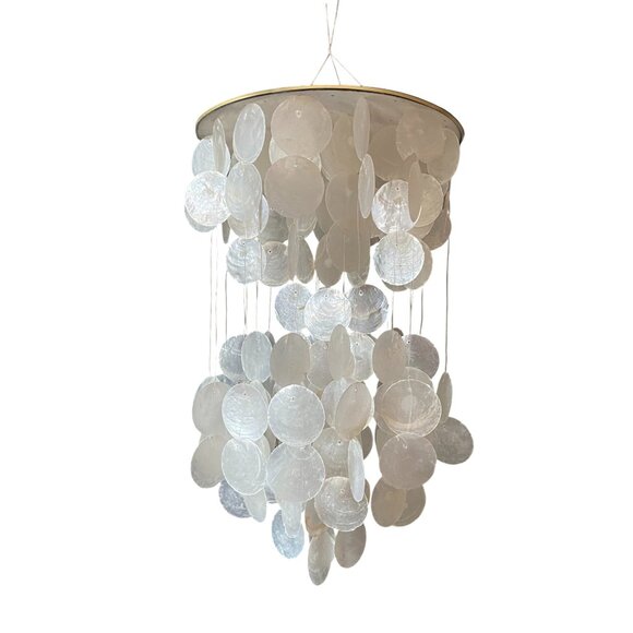 Capiz Shell Chandelier Wind Chimes - Picture 1 of 5